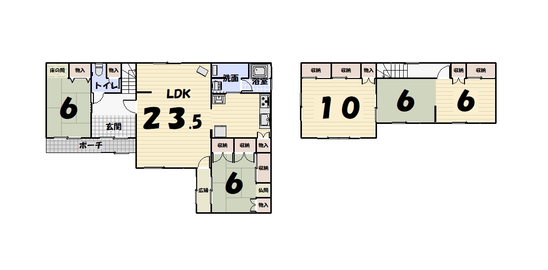 昭和中央1丁目　中古戸建 間取り