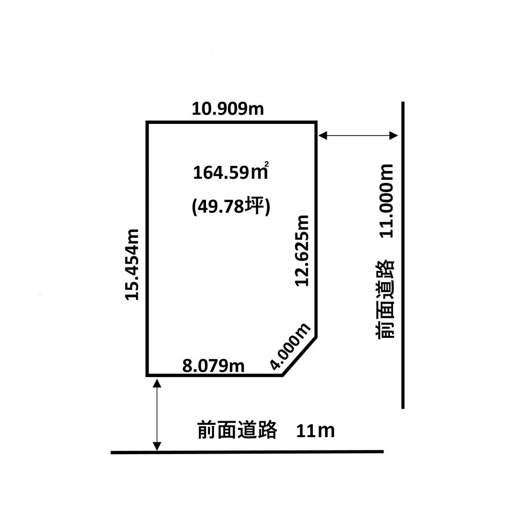 釧路市若草町　土地 間取り
