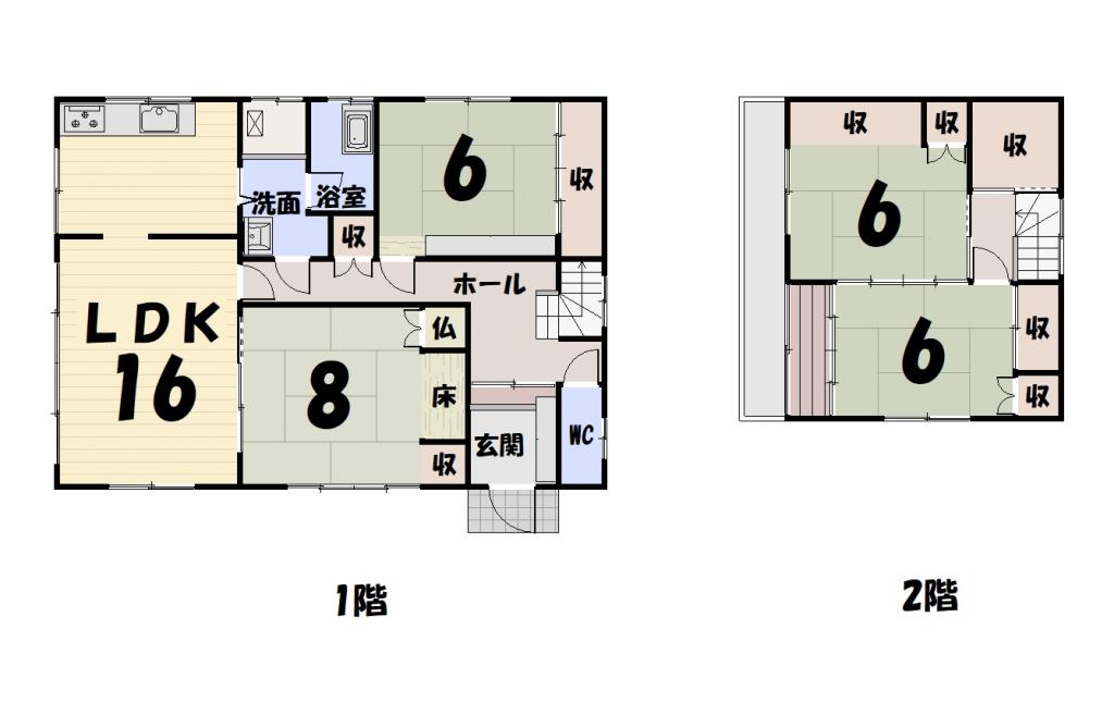 釧路市宮本２丁目　戸建 間取り