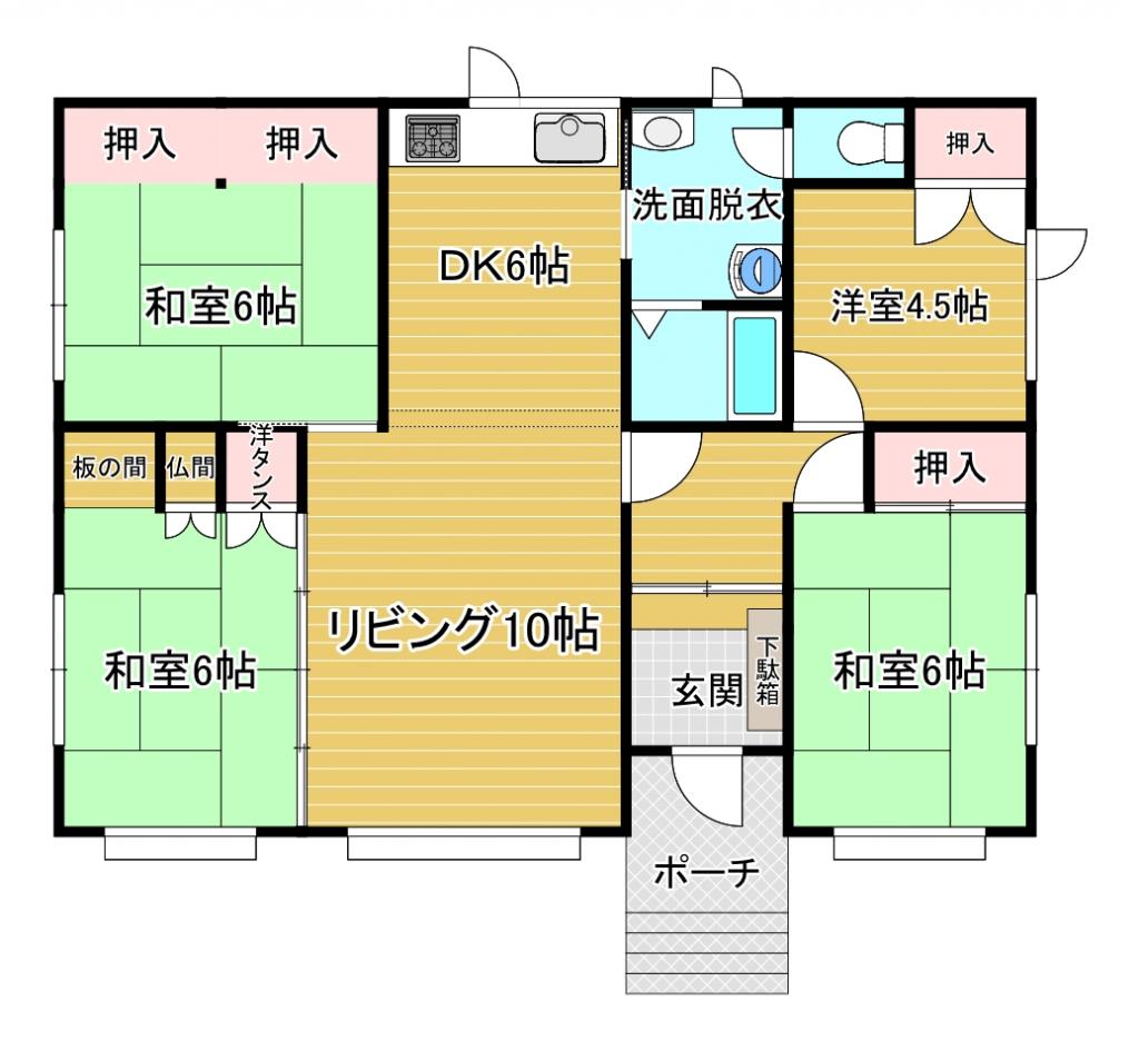 鳥取北4丁目売家 間取り