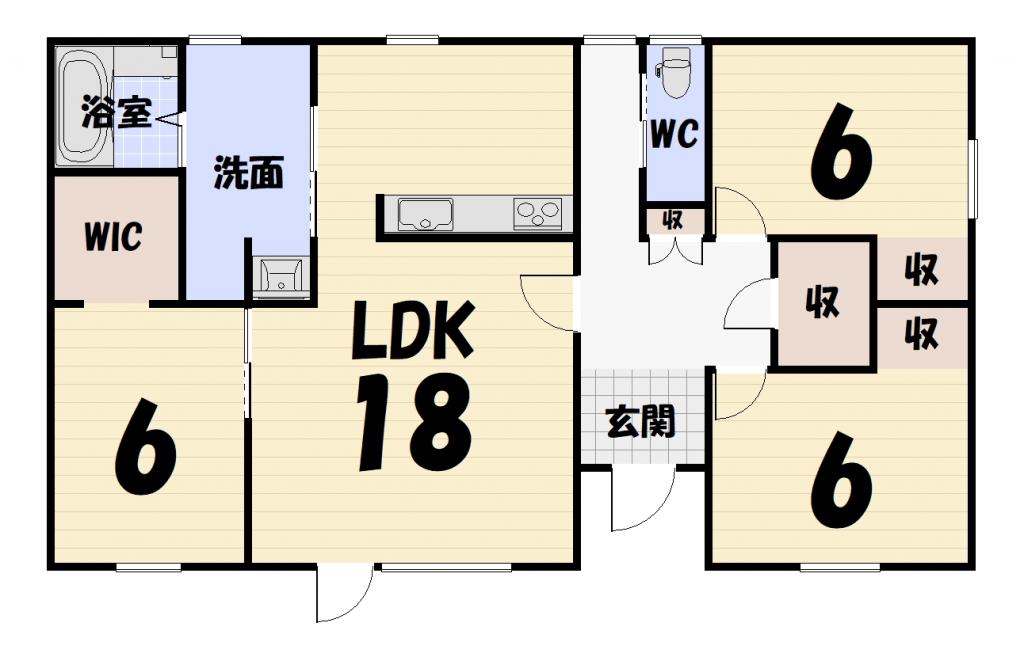 昭和北三丁目　中古戸建 間取り