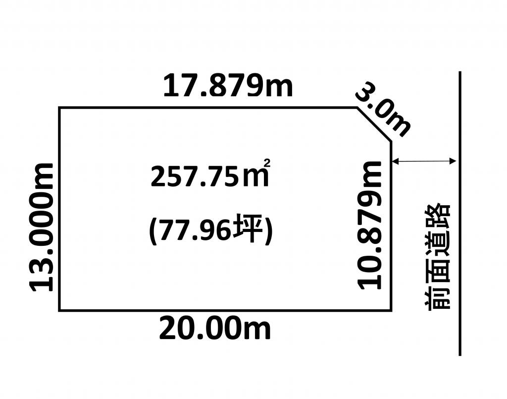 釧路町鳥通東４丁目　土地 間取り