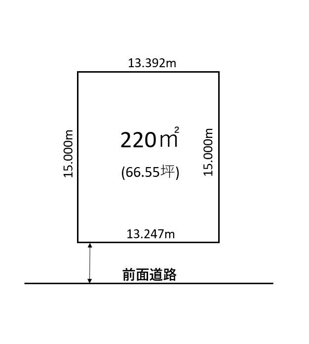 釧路町柏西3丁目　土地 間取り