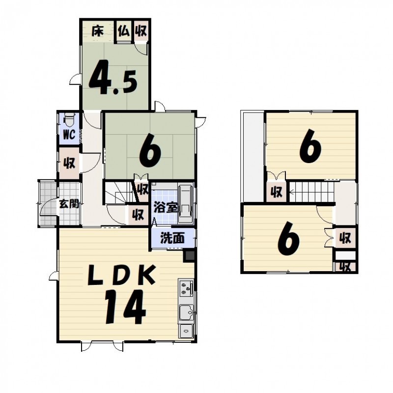 新富士　中古戸建 間取り