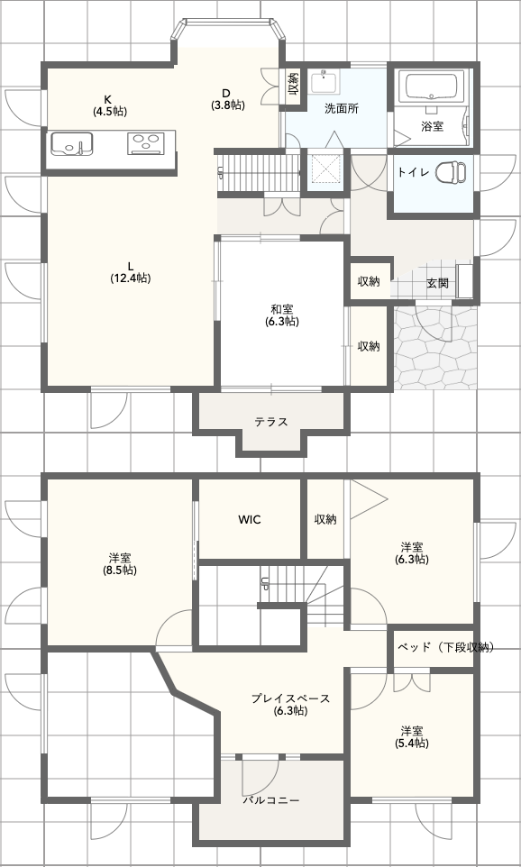 貝塚2丁目　中古戸建 間取り