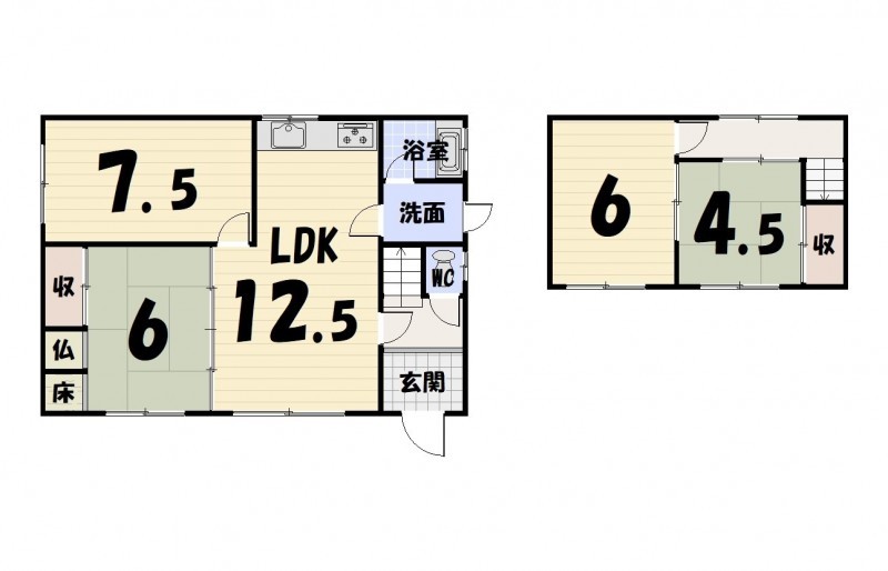興津2丁目　中古戸建 間取り
