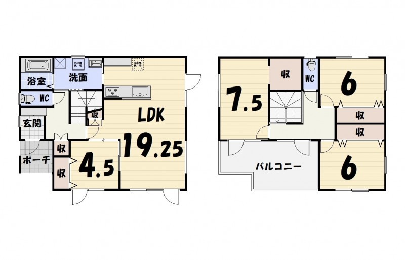 釧路市武佐１丁目　戸建 間取り
