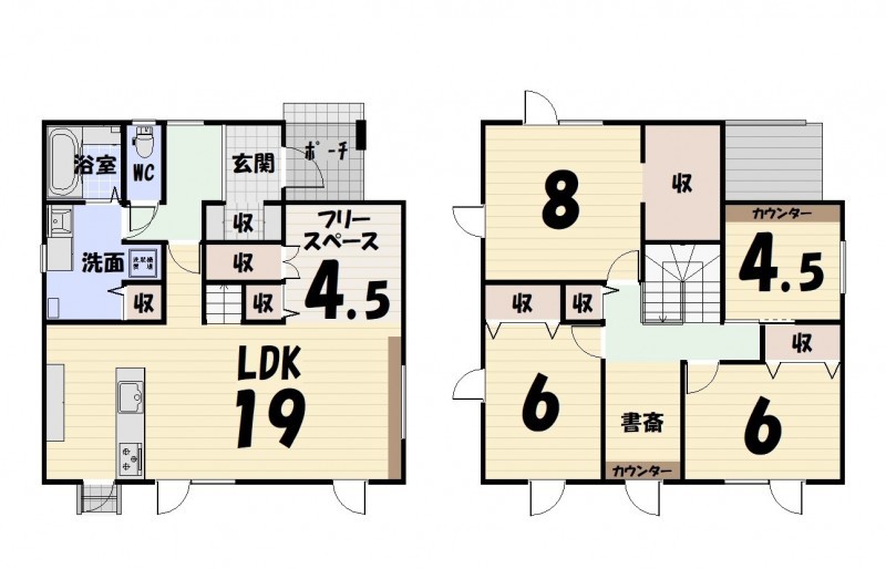 釧路市昭和中央３丁目　中古戸建 間取り