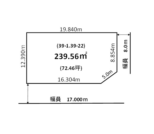 釧路市文苑3丁目　土地 間取り