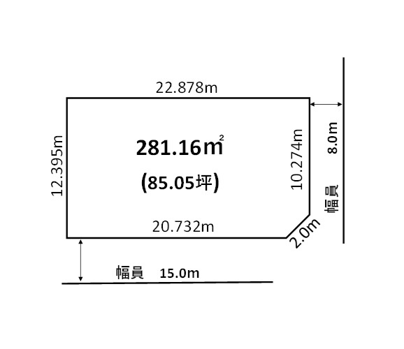 釧路市大楽毛西1丁目　土地 間取り