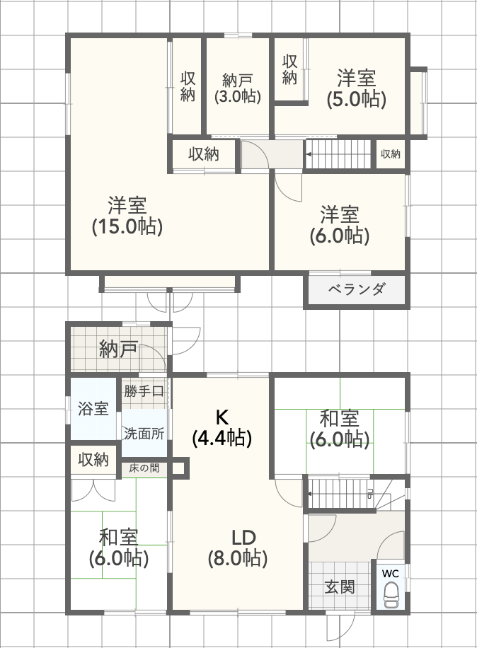 武佐3丁目　中古戸建 間取り