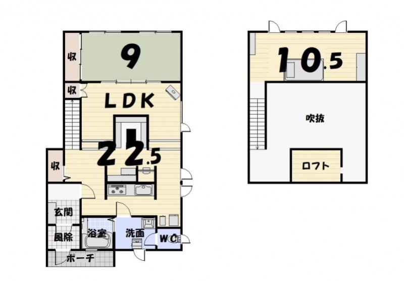 千歳町　戸建て 間取り