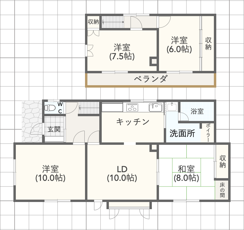 美原1丁目　中古戸建 間取り