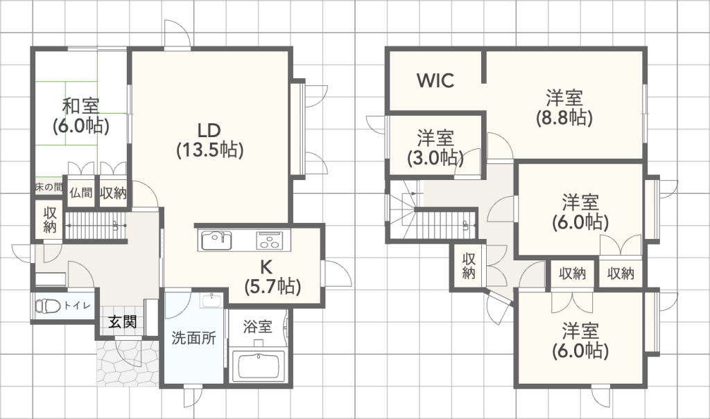 芦野2丁目　中古戸建 間取り