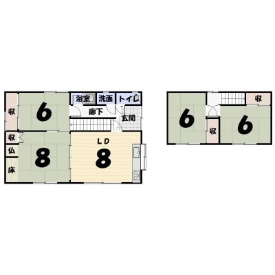 釧路市興津２丁目　戸建 間取り