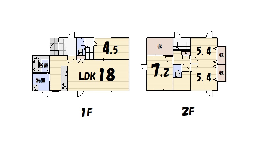釧路市文苑４丁目　中古戸建 間取り