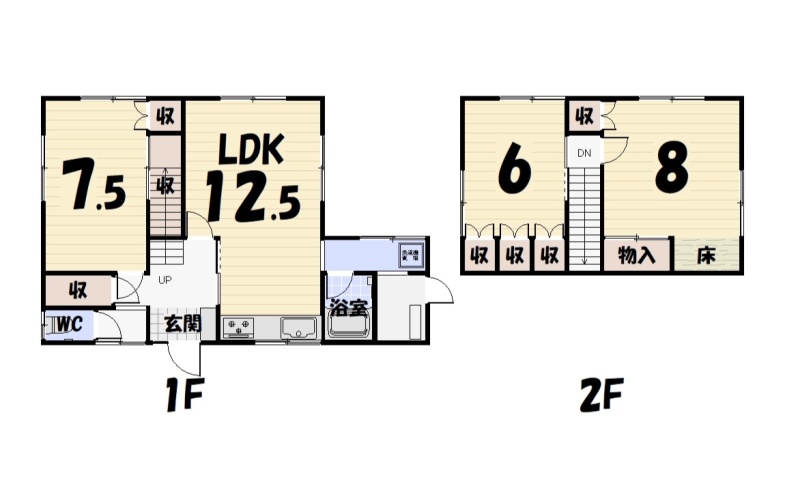 釧路市興津2丁目　中古戸建 間取り