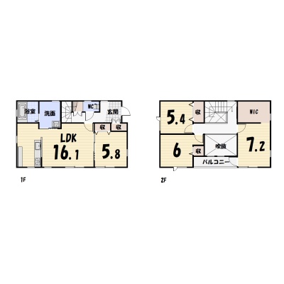 釧路郡釧路町豊美1丁目　中古戸建 間取り