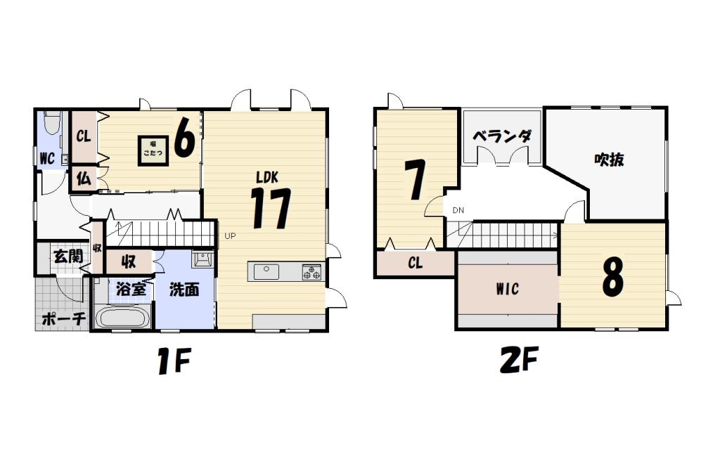 釧路市文苑1丁目　中古戸建 間取り
