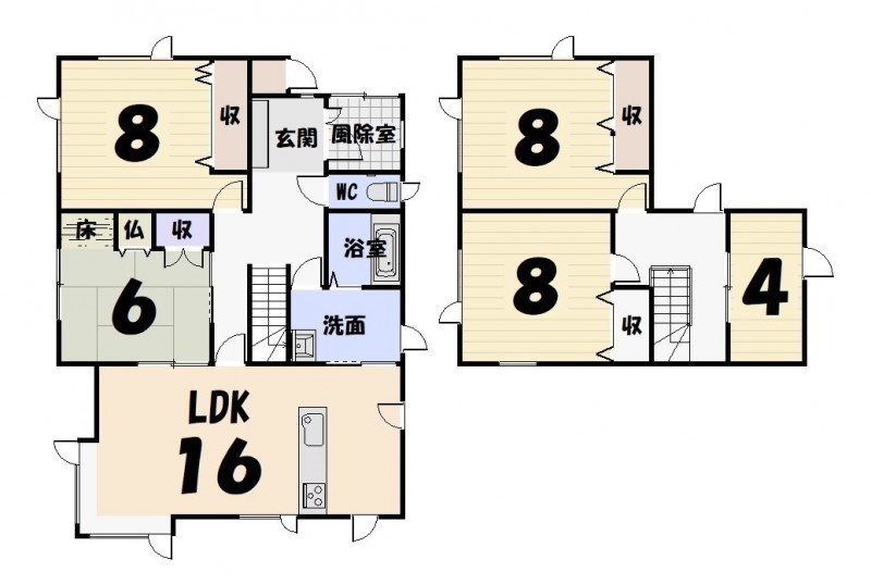 音別町共栄１丁目　中古戸建 間取り