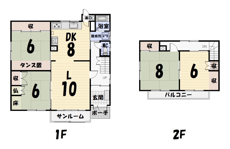 釧路市昭和中央２丁目　中古戸建 間取り