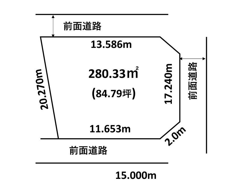 釧路市緑ヶ岡２丁目　土地 間取り