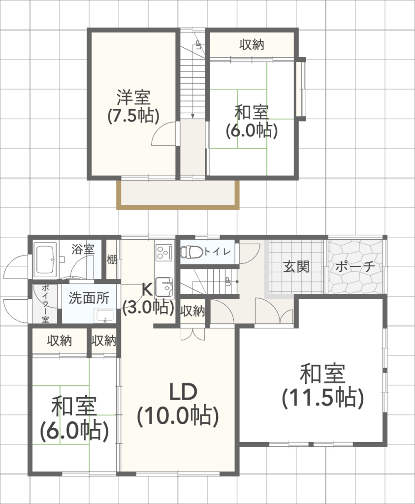 美原3丁目　中古戸建 間取り