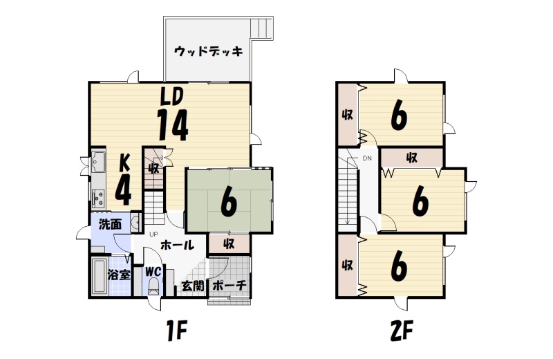 釧路市春採８丁目　戸建 間取り