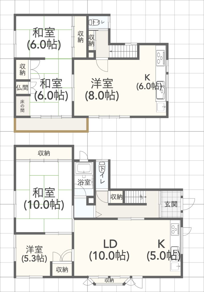 春採6丁目　中古戸建 間取り