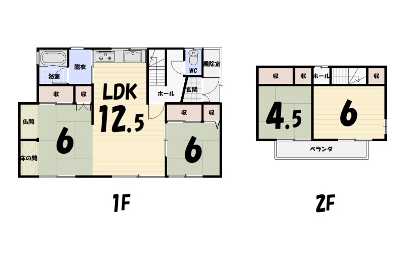 釧路市白樺台１丁目　中古戸建 間取り
