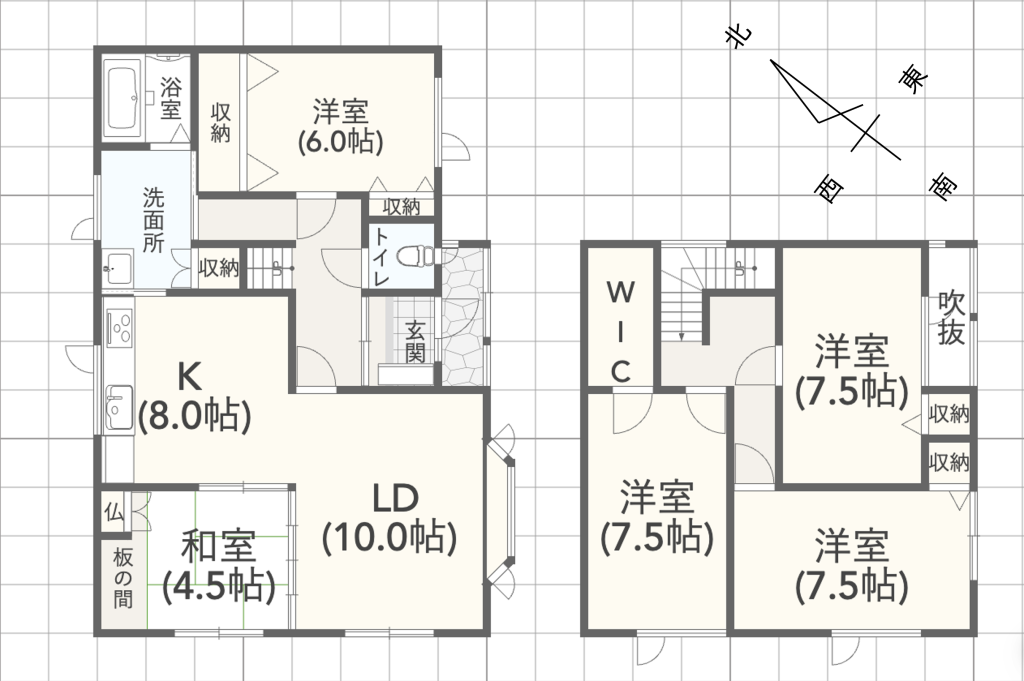桜ケ岡7丁目　中古戸建 間取り