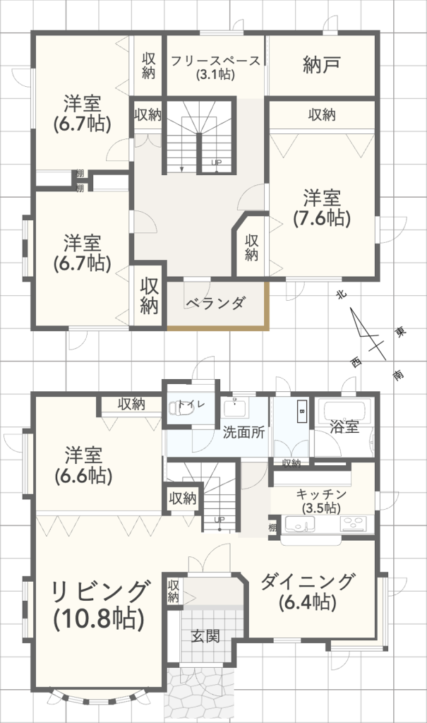 文苑2丁目　中古戸建 間取り