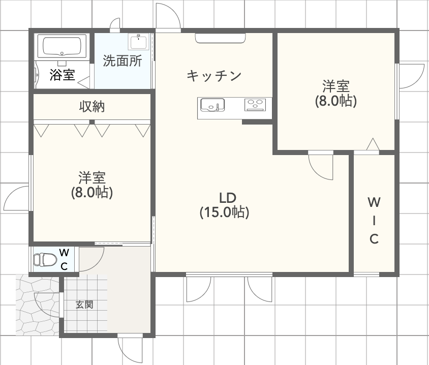 益浦　平家　中古戸建 間取り