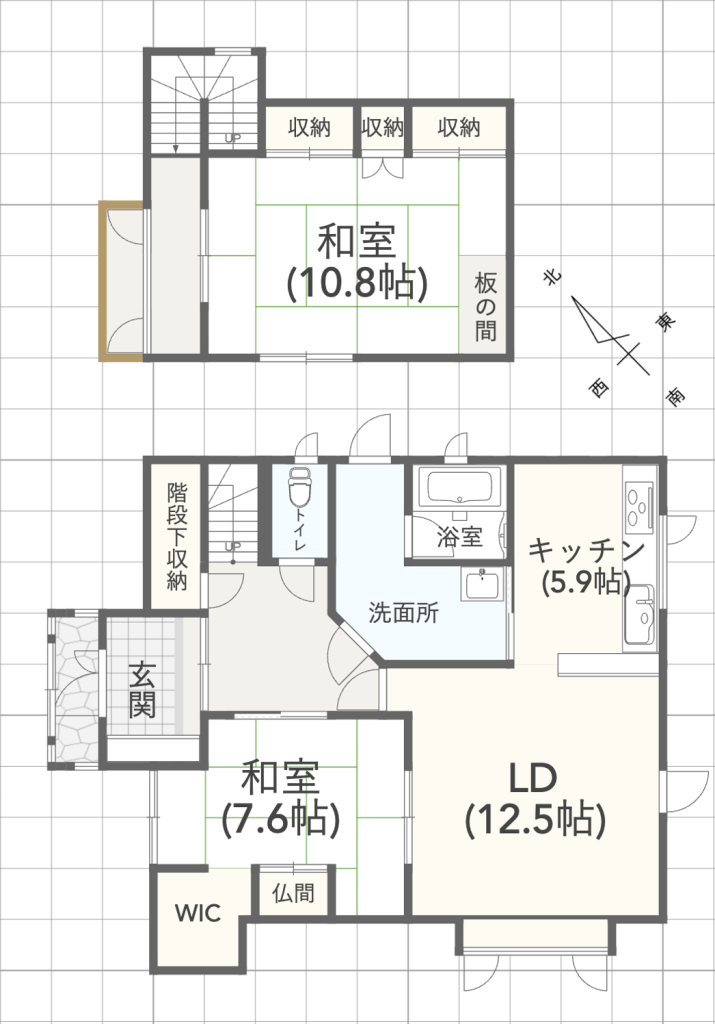愛国西4丁目　中古戸建 間取り