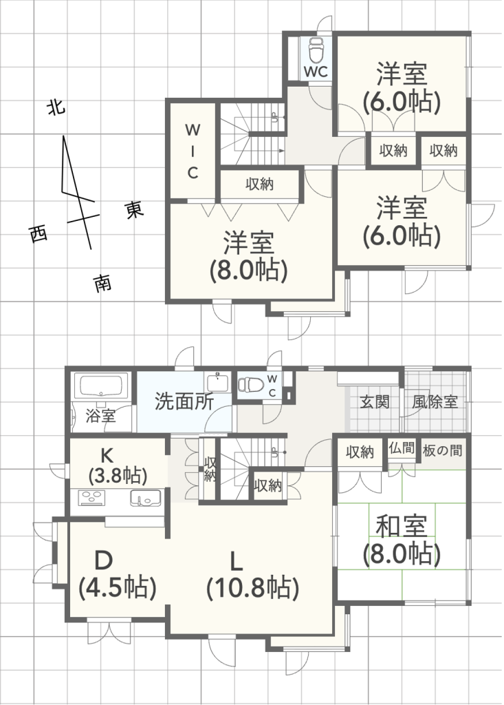 若葉3丁目　中古戸建 間取り