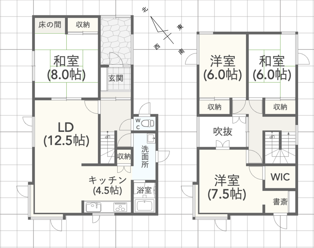 柏東1丁目　中古戸建 間取り