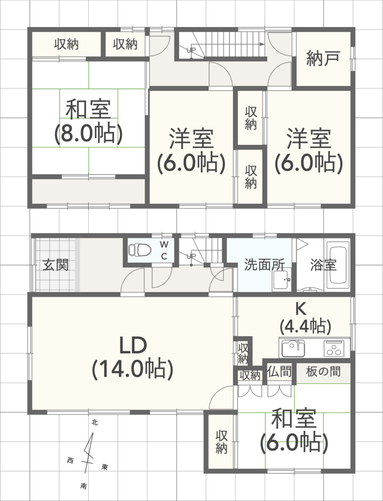 星が浦大通2丁目　中古戸建 間取り