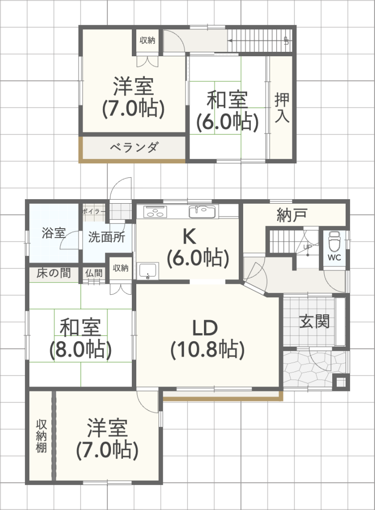美原2丁目　中古戸建 間取り